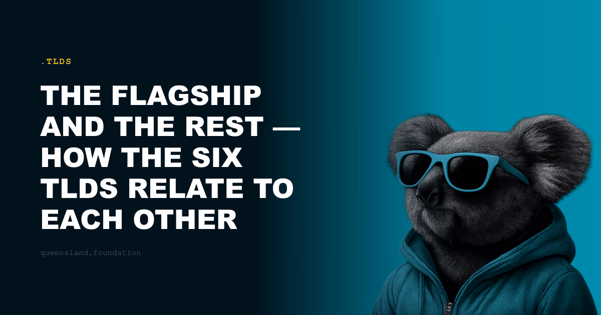 The flagship and the rest — how the six TLDs relate to each other