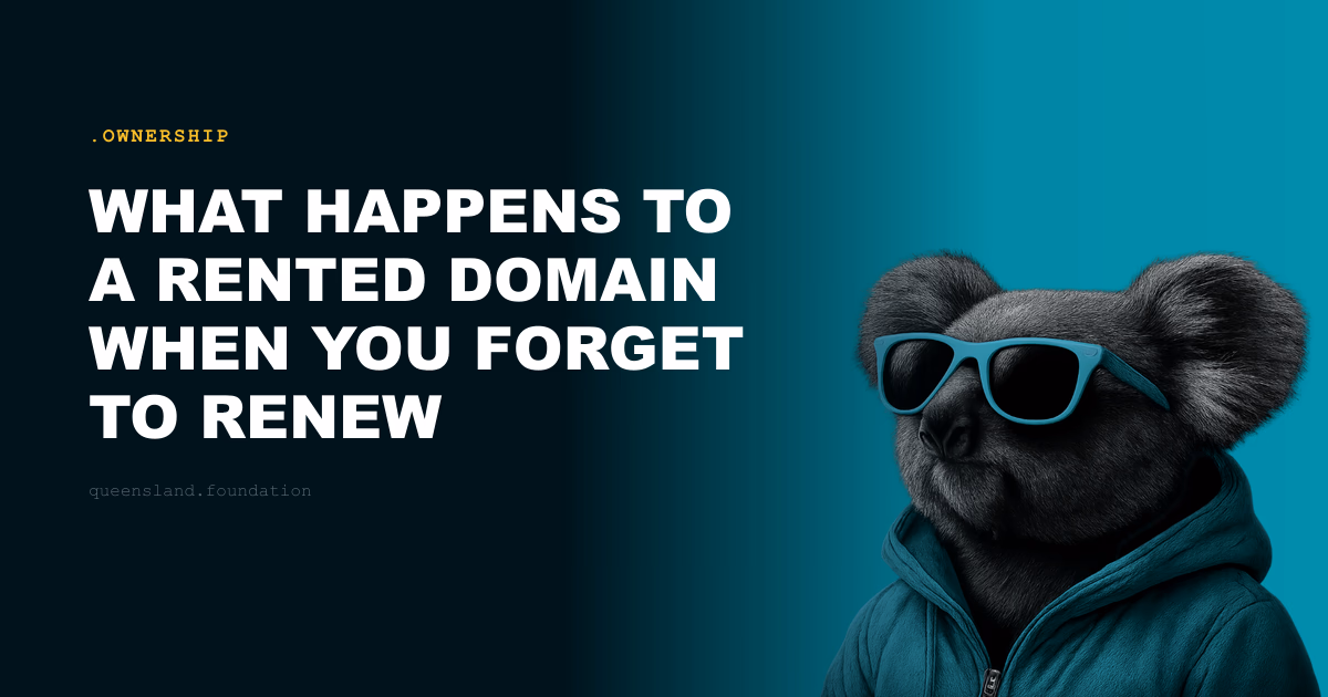 What happens to a rented domain when you forget to renew