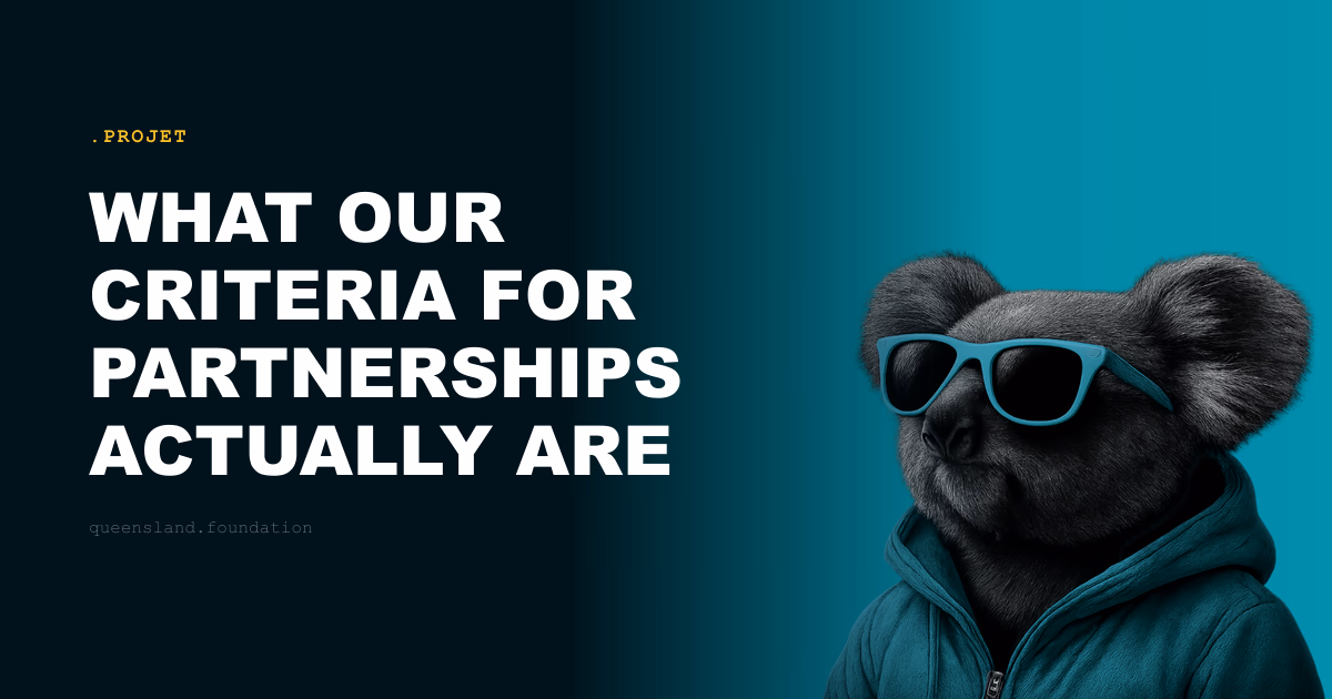 What our criteria for partnerships actually are