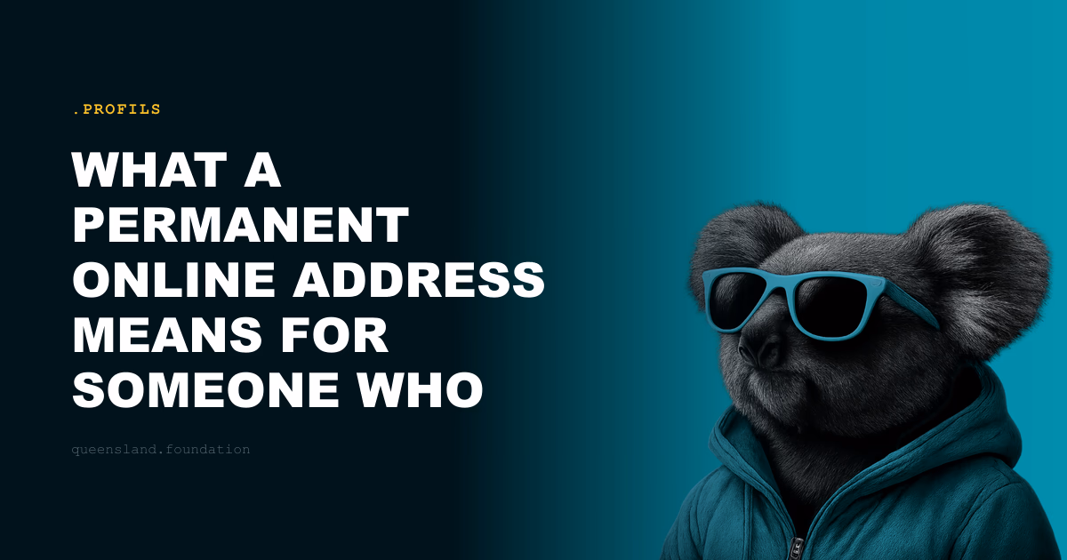 What a permanent online address means for someone who works from home