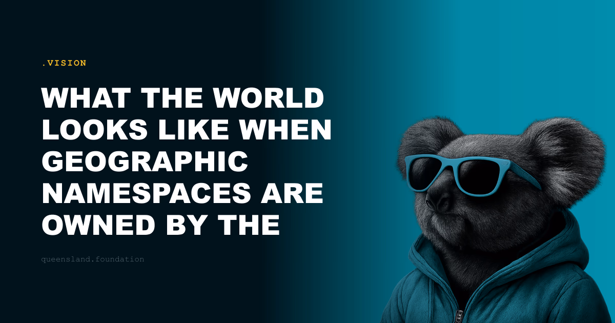 What the world looks like when geographic namespaces are owned by the people they name