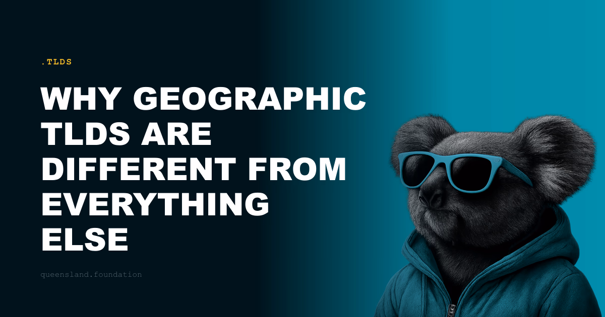 Why geographic TLDs are different from everything else