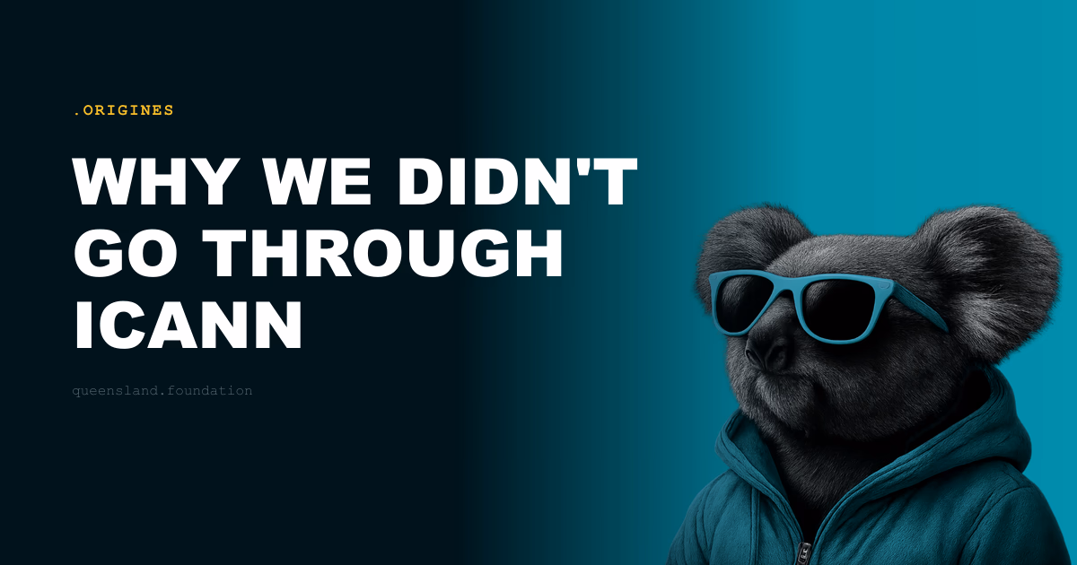 Why we didn't go through ICANN