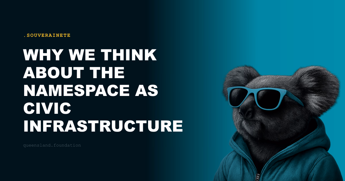 Why we think about the namespace as civic infrastructure
